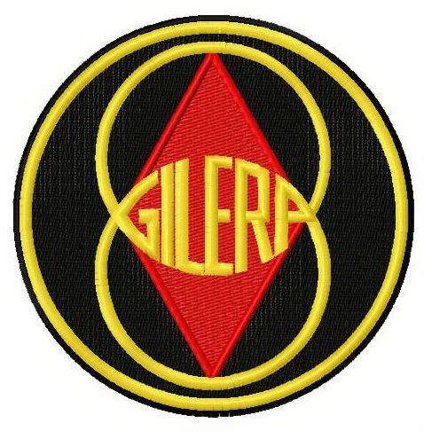 Gilera logo machine embroidery design