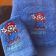 Super Mario design on towel  embroidered