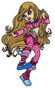 Belle dance embroidery design