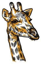 Giraffe 3 embroidery design