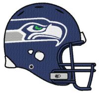 Seahawk's helmet 2 embroidery design
