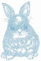 Fluffy bunny 2 embroidery design