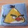 Towel with embroidered Angry birds Yellow