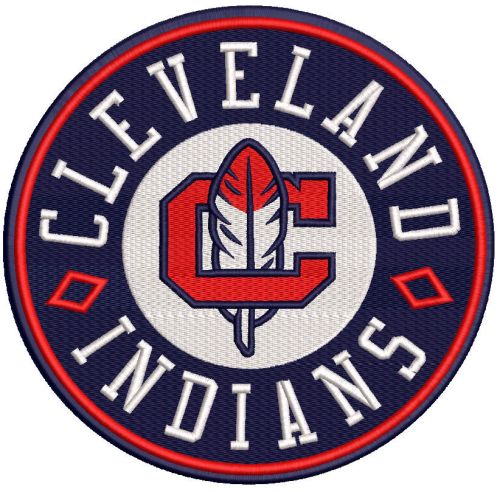 Cleveland Indians MLB logo embroidery design