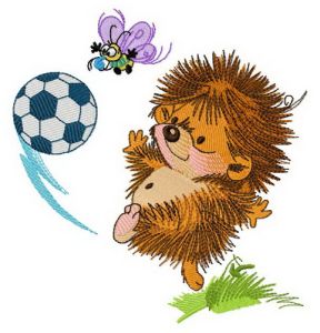 Small hedgehog embroidery design