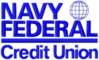 Navy Federal Credit union logo embroidery design