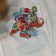 Christmas napkin with Christmas elf embroidery design