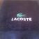 Lacoste logo on towel embroidered