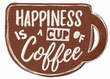 Happiness is a cup of coffee