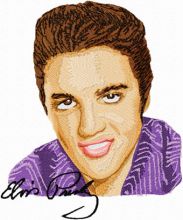 Elvis Presley embroidery design
