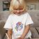 t-shirt with rainbow unicorn embroidery design