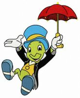 Jiminy Cricket embroidery design