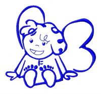 Cute little fairy 6 embroidery design
