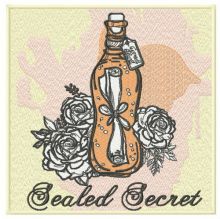 Sealed secret embroidery design