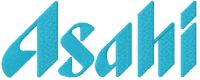 Asahi logo embroidery design