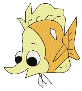 Little fish embroidery design