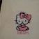 Hello Kitty Little Princess design on towel embroidered