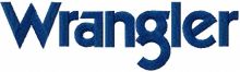 Wrangler jeans logo embroidery design