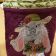 Embroidered soft basket with Easter bunny design