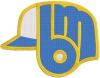 Milwaukee Brewers Alternate logo embroidery design
