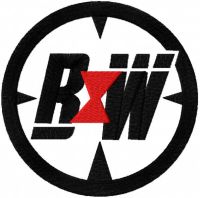 Black Widow sign embroidery design