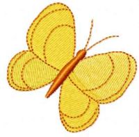 Diseño de bordado gratis de mariposas 24