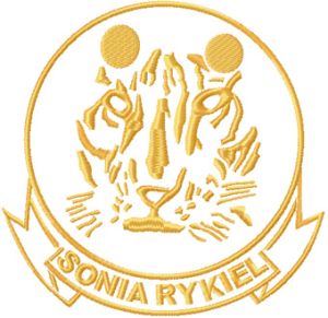 Sonia Rykiel Logo embroidery design