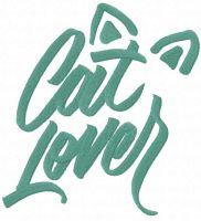 Cat lover free embroidery design