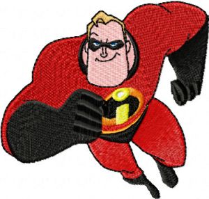 Mr. Incredible 3 embroidery design