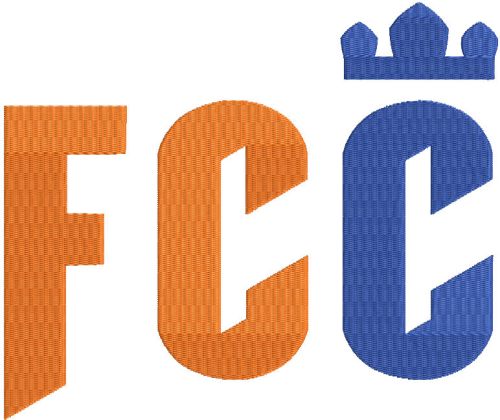 Football Club Cincinnati wordmark logo embroidery design