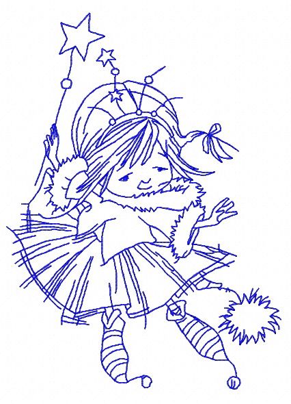 I'm Christmas fairy 4 machine embroidery design      