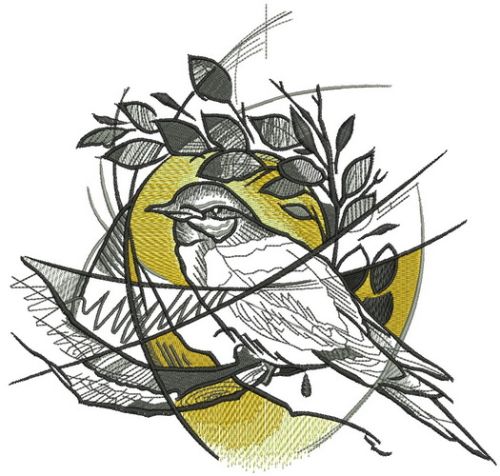 Pigeon's nest machine embroidery design