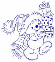 Christmas presents for you 5 embroidery design