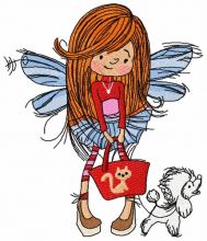 Shopping fairy 5 embroidery design