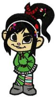 Vanellope Von Schweetz 2 embroidery design