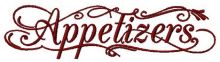 Appetizers embroidery design