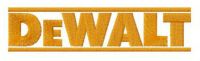 DeWALT logo  embroidery design