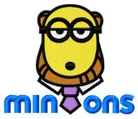 Minion the philosopher 2 embroidery design