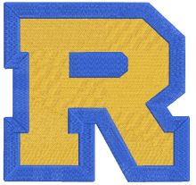 Rollins College logo embroidery design