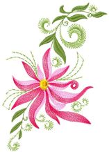 Flower 43 embroidery design