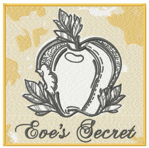 Eve's secret machine embroidery design