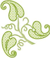 Leaves free machine embroidery design 4