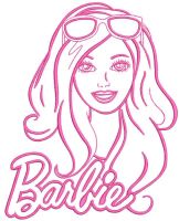 Barbie Style Embroidery Design