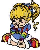 Rainbow Brite Dream embroidery design