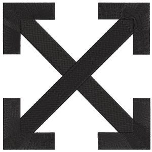 Off white sign embroidery design