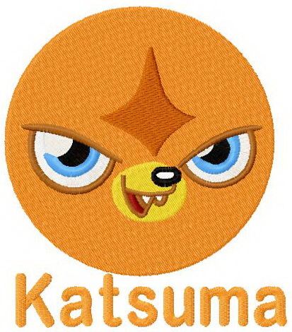 Katsuma badge machine embroidery design