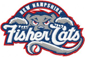 New Hampshire Fisher Cats logo embroidery design