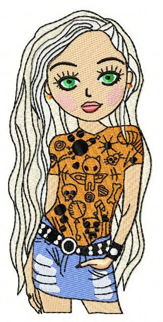 I love Doodles 3 machine embroidery design
