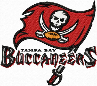 Buccaneers logo machine embroidery design