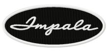 Impala logo embroidery design